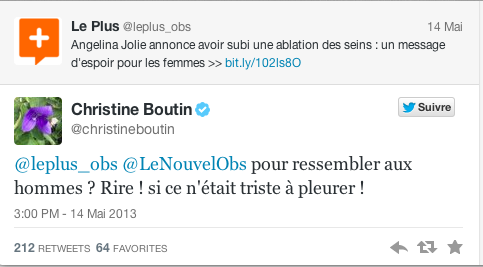 Tweet Christine Boutin