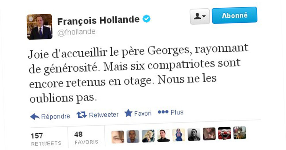 tweet Hollande