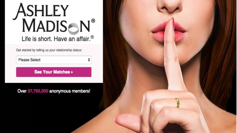Homepage Ashley Madison