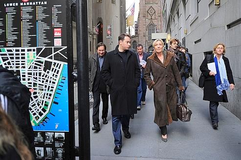 Marine Le Pen dans les rues de New York