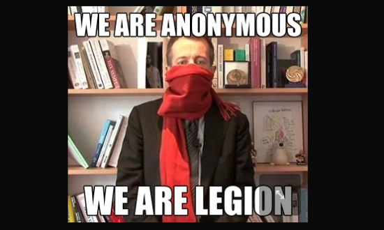 Christophe Barbier contre les anonymous